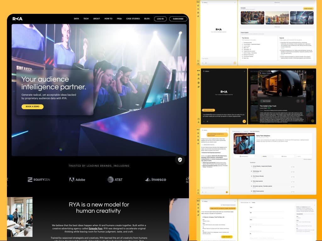 AI creative platform screenshot